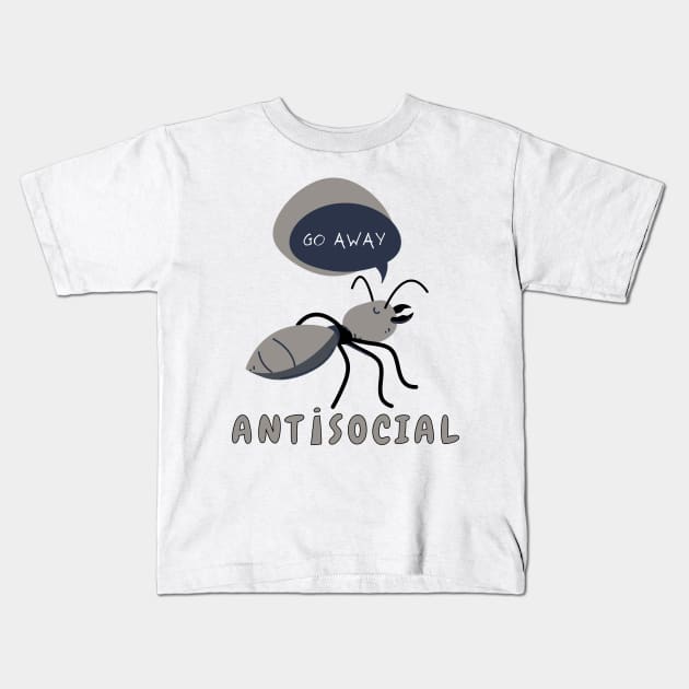 ANT i SOCIAL Kids T-Shirt by Magitasy